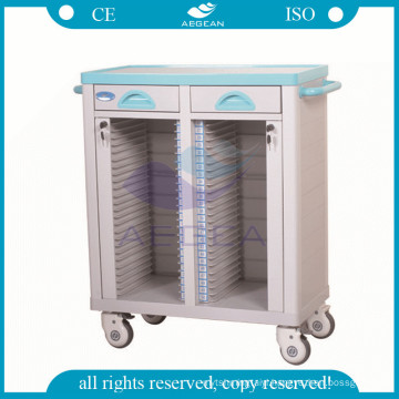 AG-CHT003 Double rows patient files holder hospital trolley